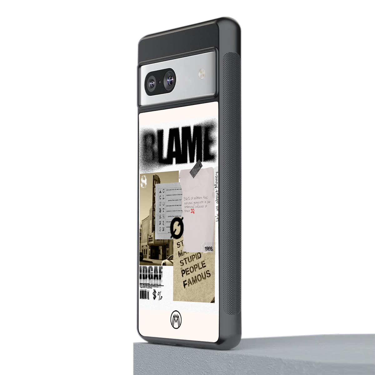 blame back phone cover | glass case for Google Pixel 7A