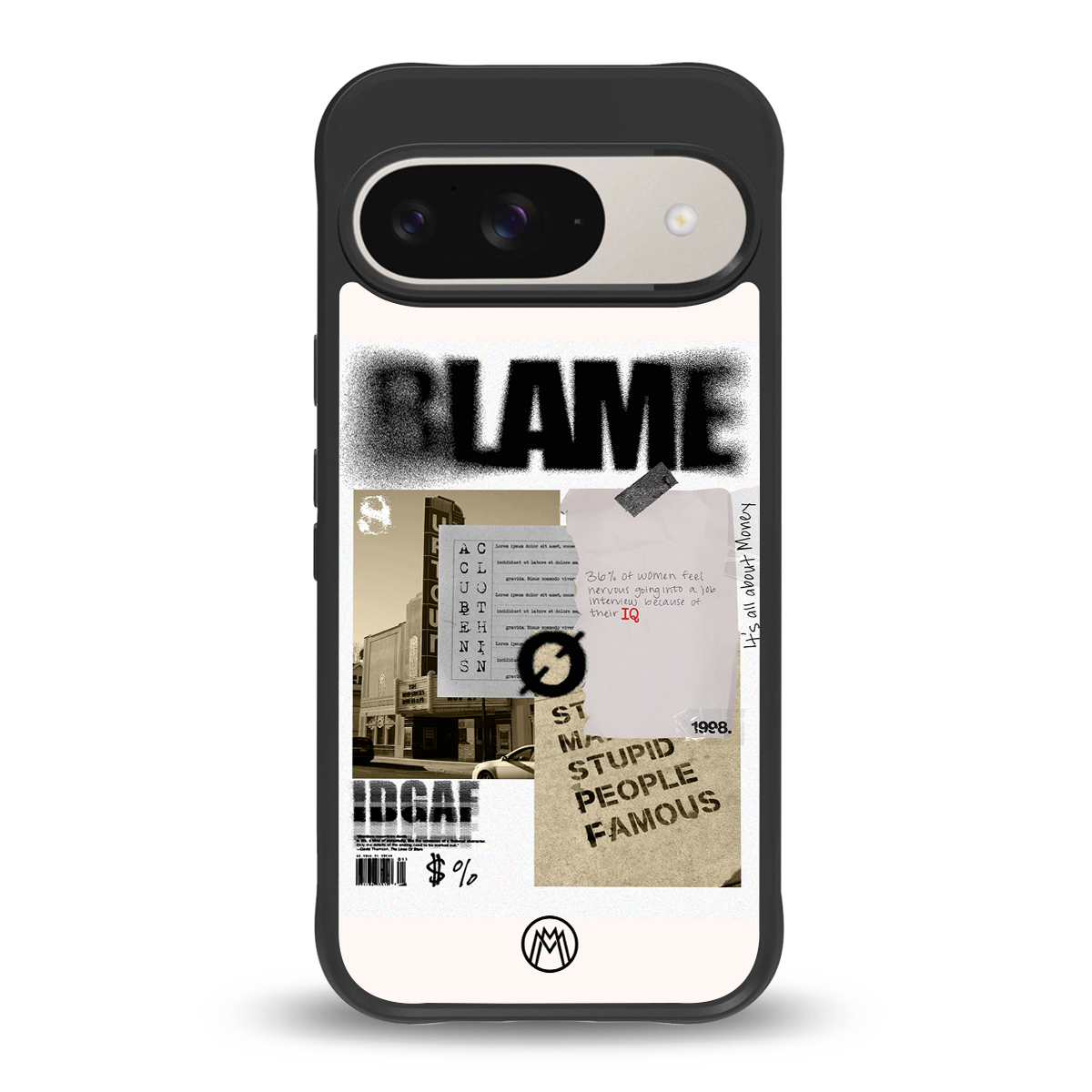 blame back phone cover | glass case for google pixel 9