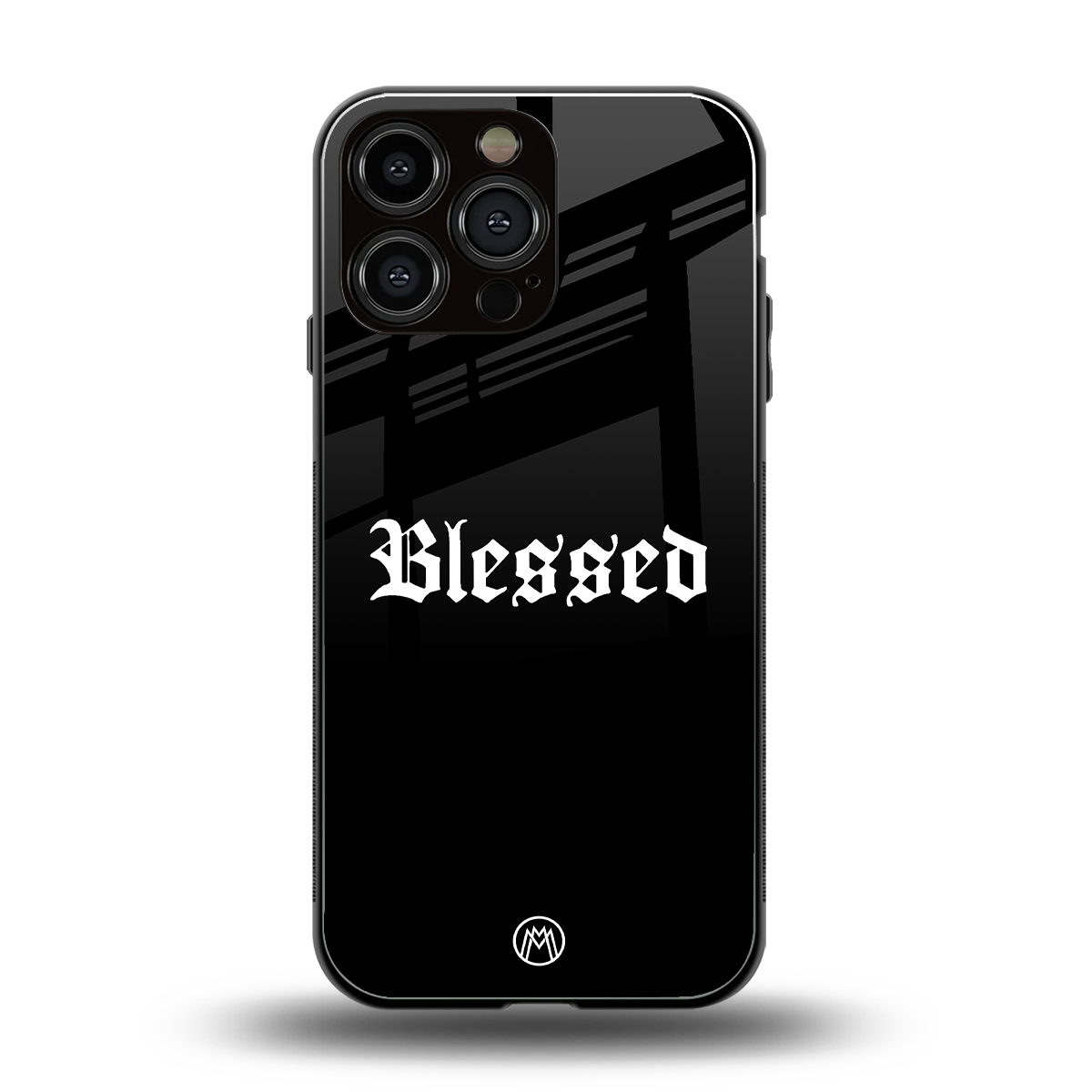 blessed back phone cover | glass case for iphone 14 pro max