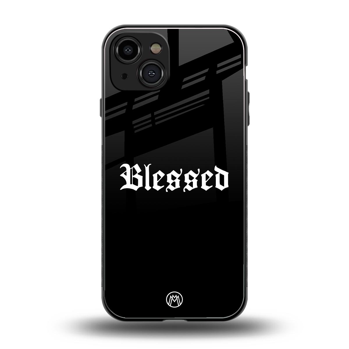 blessed back phone cover | glass case for iphone 15