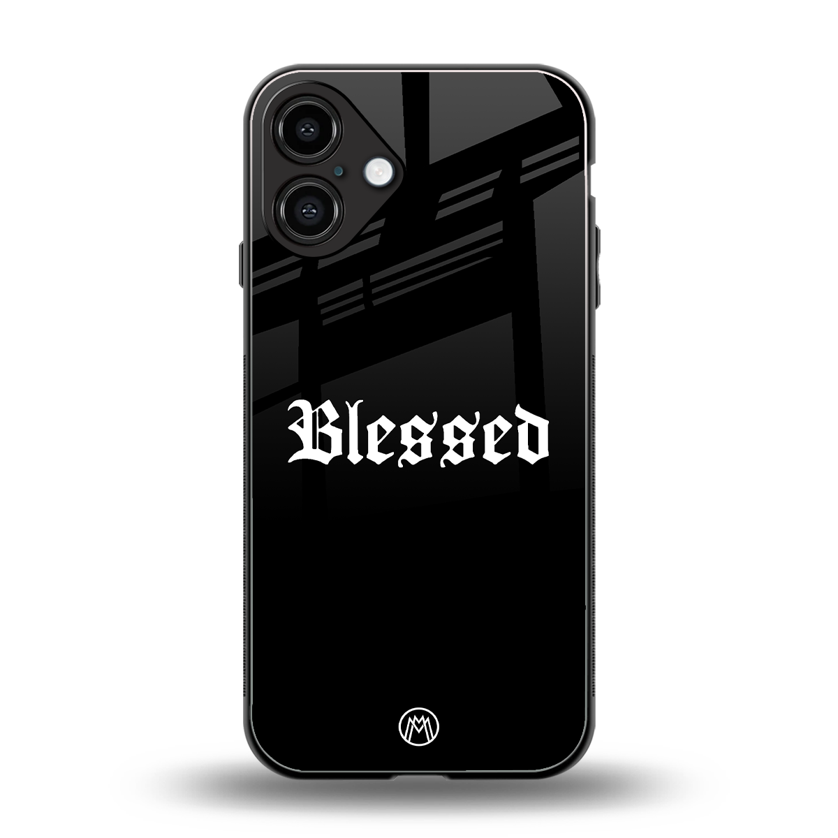 blessed back phone cover | glass case for iphone 16 plus