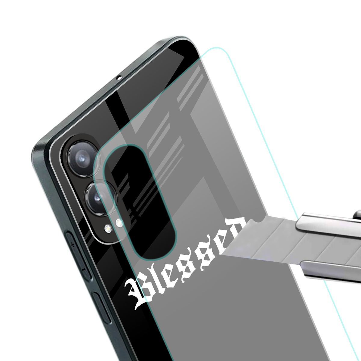blessed back phone cover | glass case for oneplus nord ce 4 lite