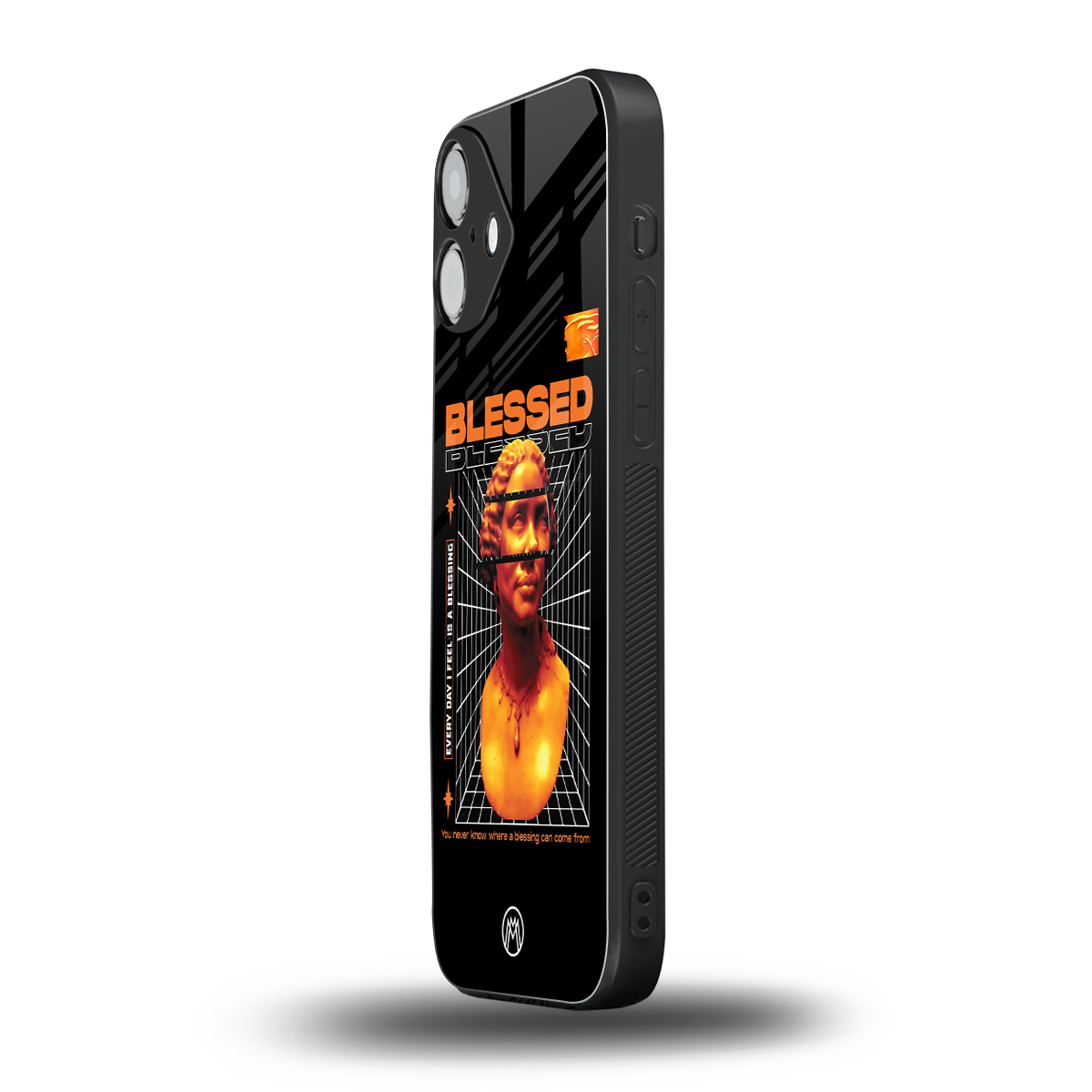 blessing back phone cover | glass case for iphone 16 plus
