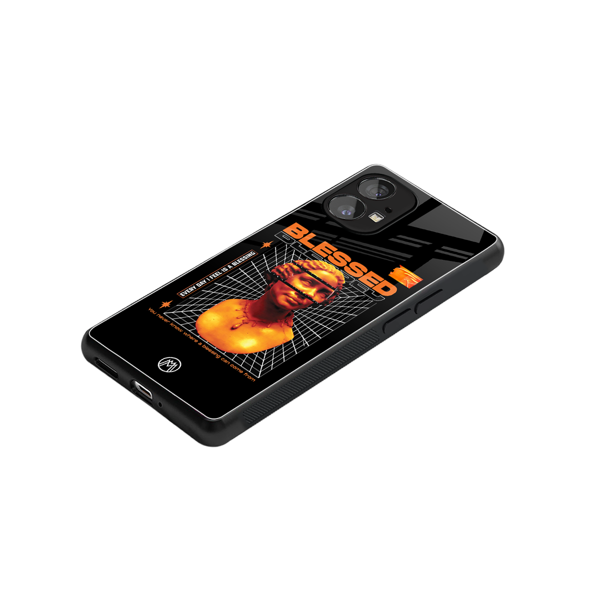 blessing back phone cover | glass case for nothing phone 1