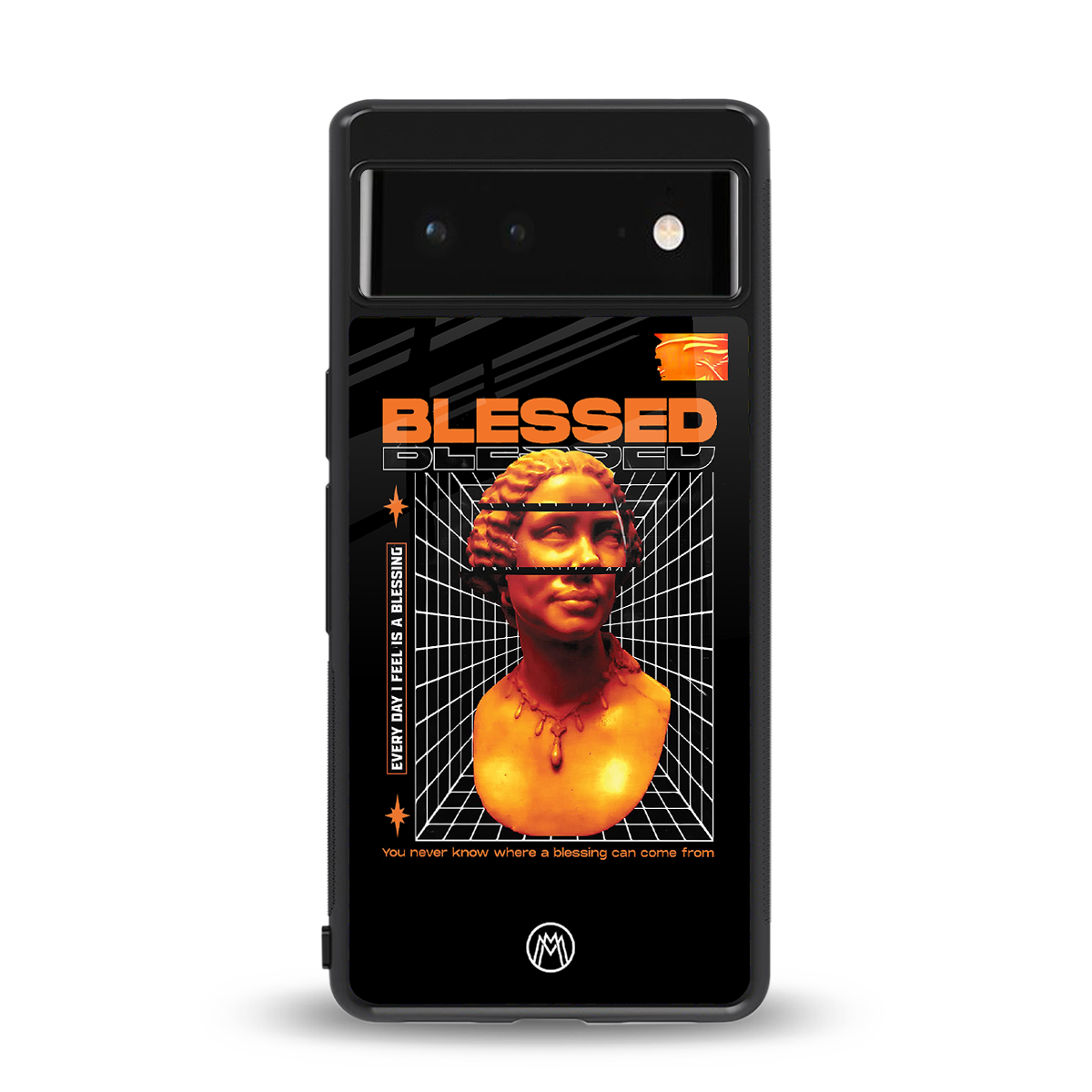 blessing back phone cover | glass case for Google Pixel 6A