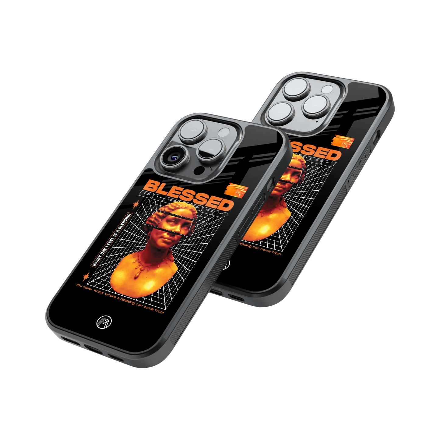 Protective Glass Back Phone Case Compatible with iPhone, Samsung, OnePlus, Pixel & More