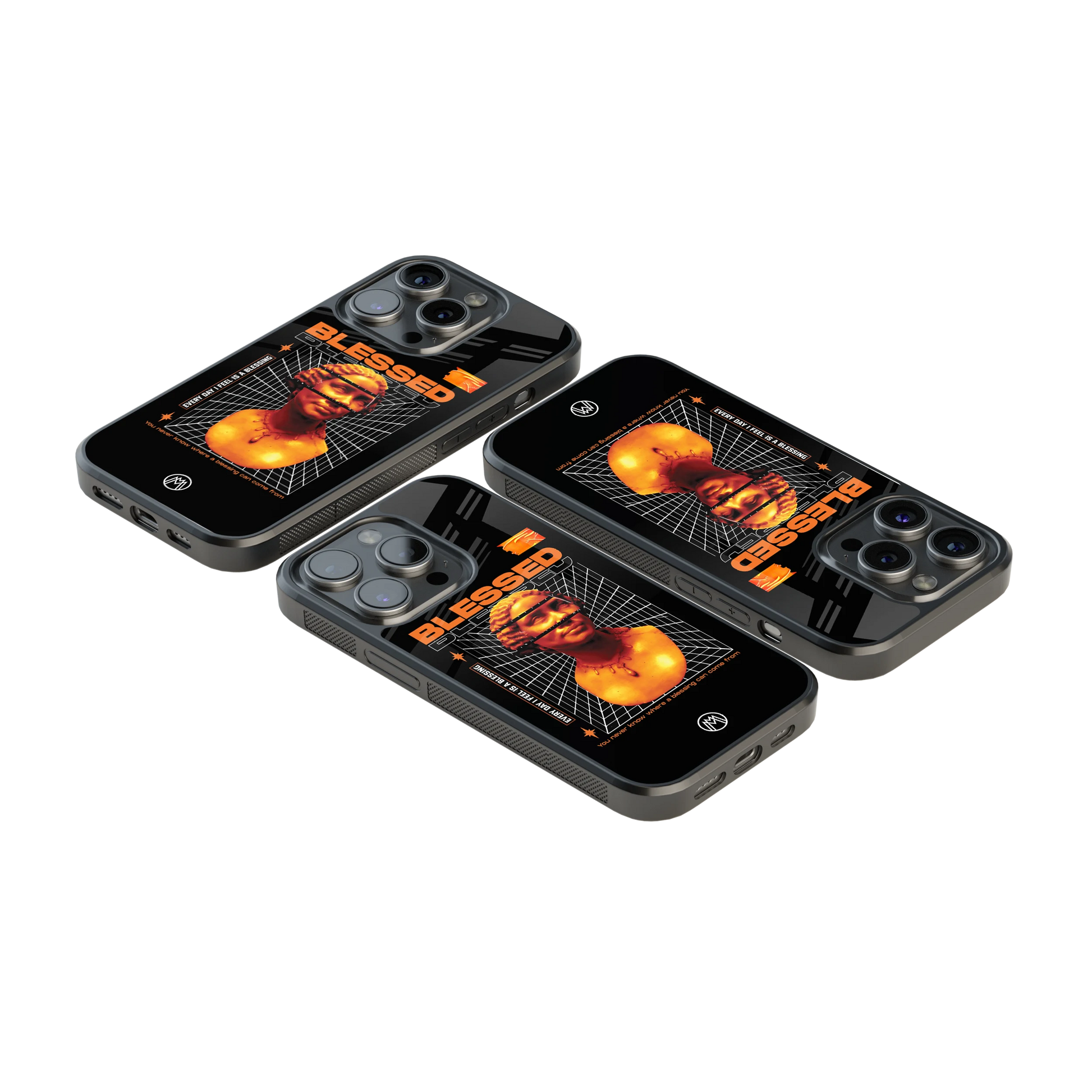 Luxury Glass Back Mobile Cover for iPhone, Samsung Galaxy, OnePlus, Pixel, Redmi & More