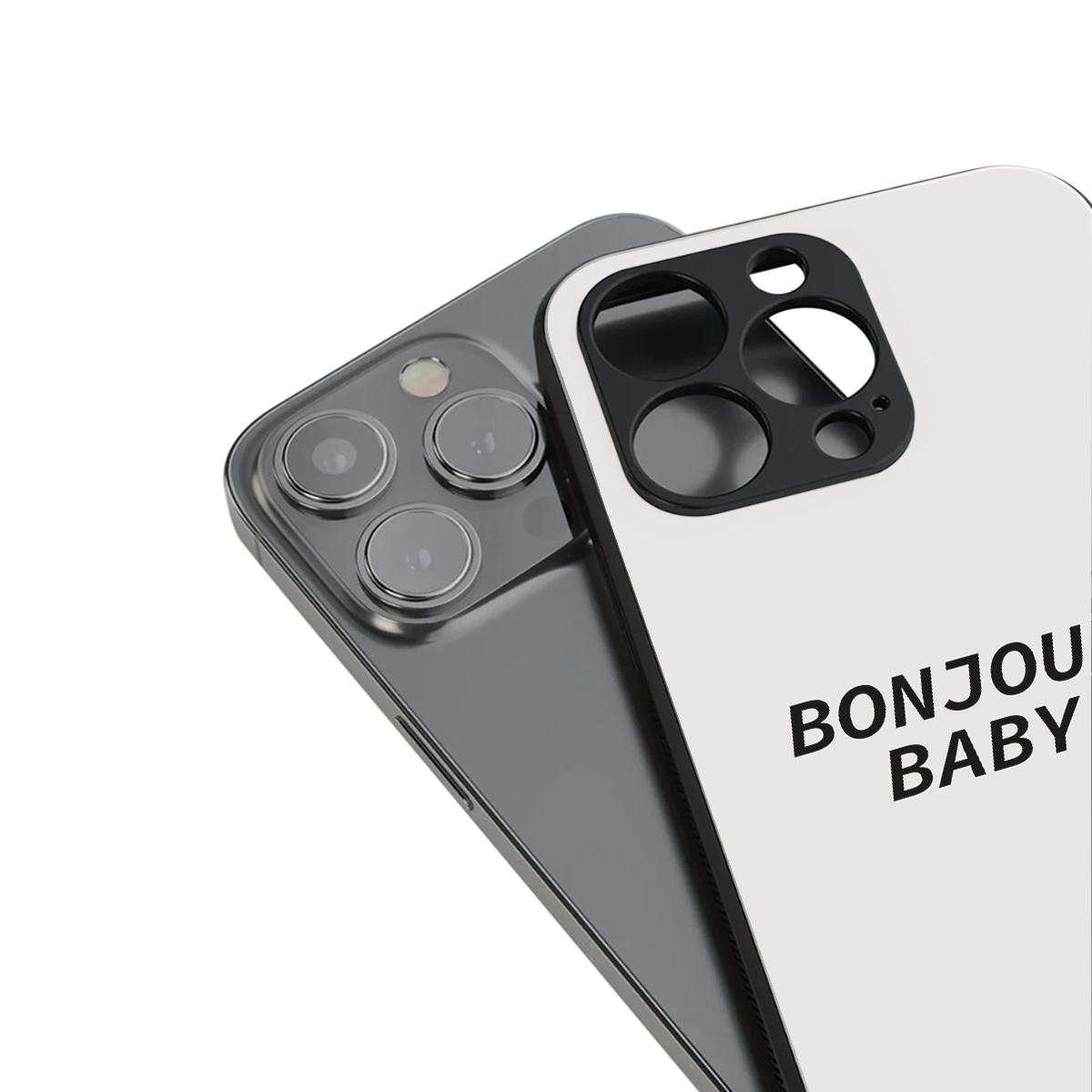 bonjour baby back phone cover | glass case for iphone 14 pro