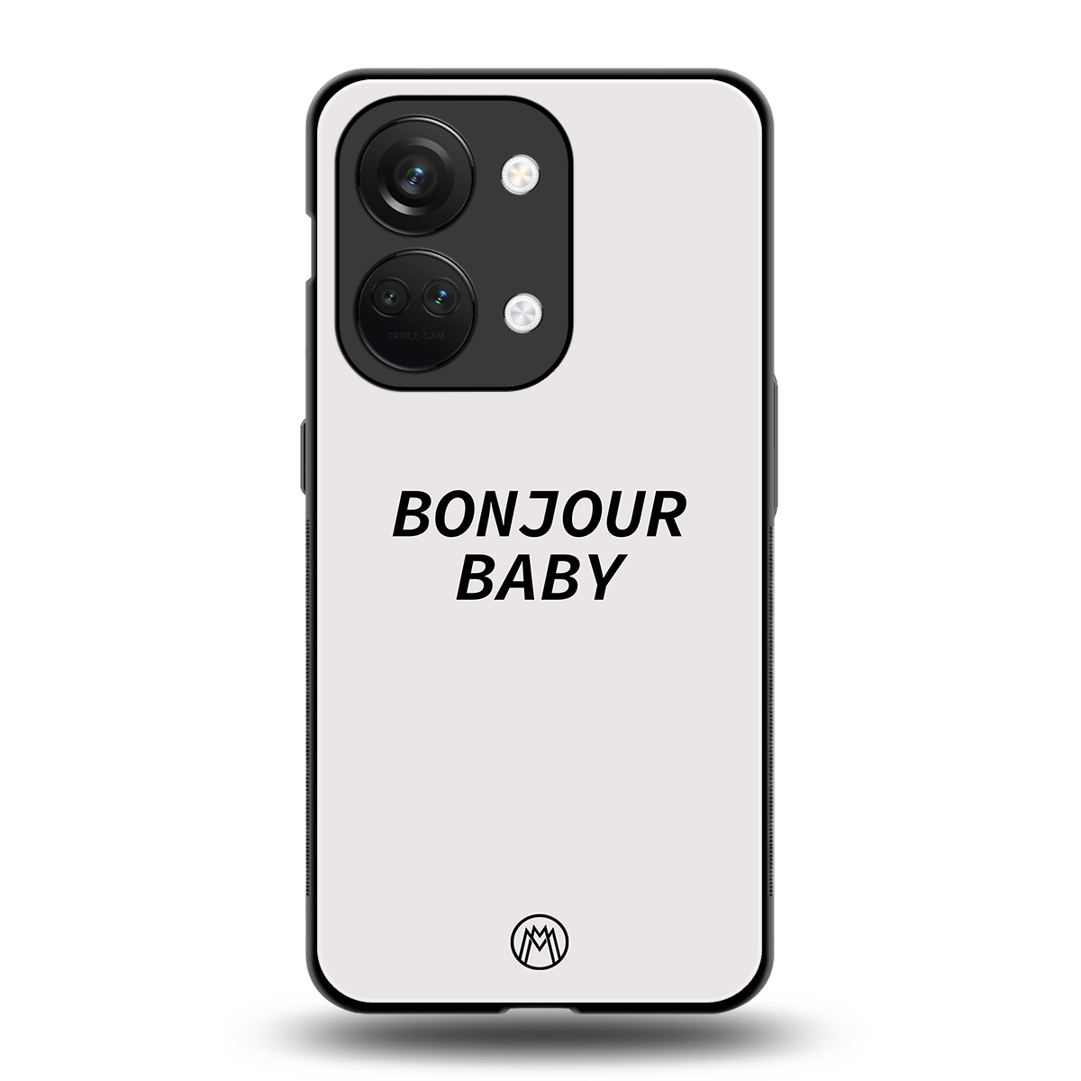 bonjour baby back phone cover | glass case for oneplus nord 3