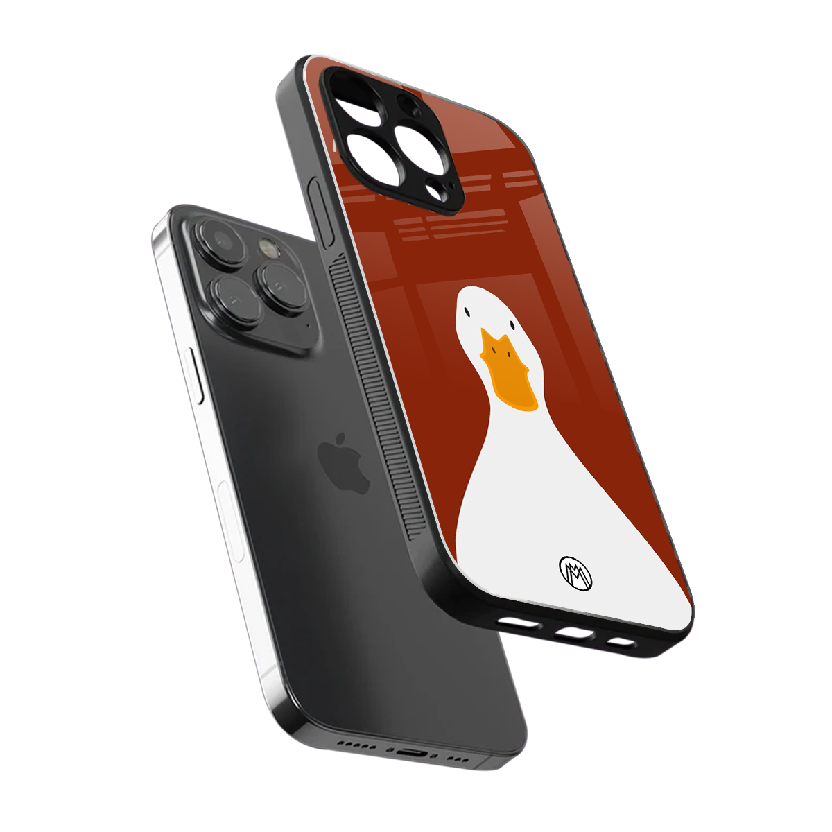 boring goose back phone cover | glass case for iphone 13 pro max
