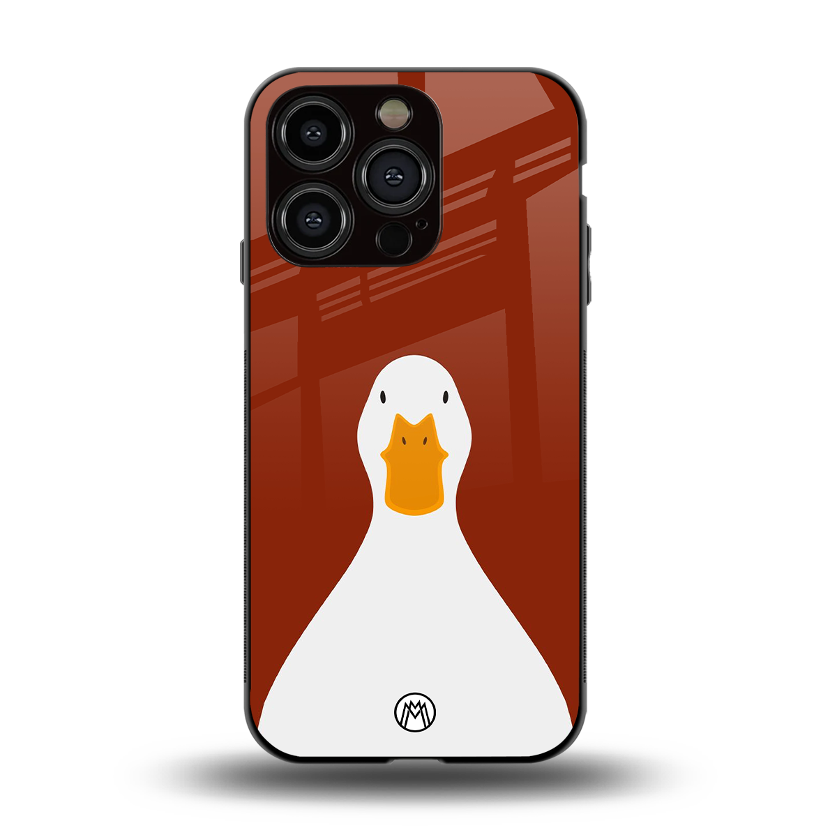 boring goose back phone cover | glass case for iphone 14 pro