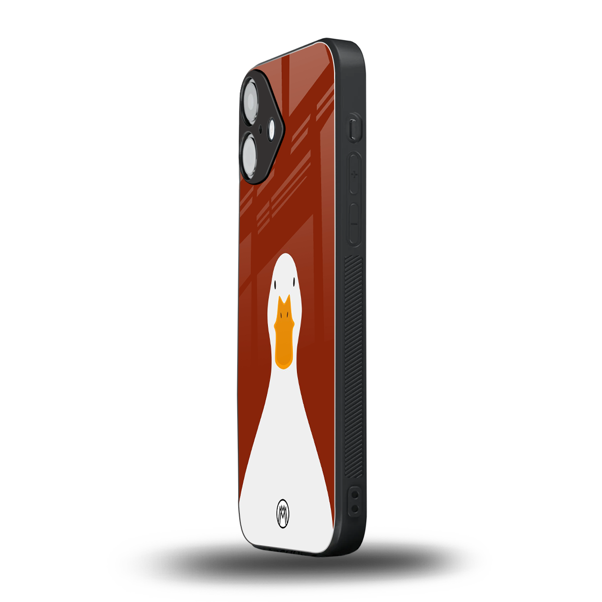 boring goose back phone cover | glass case for iphone 16 plus