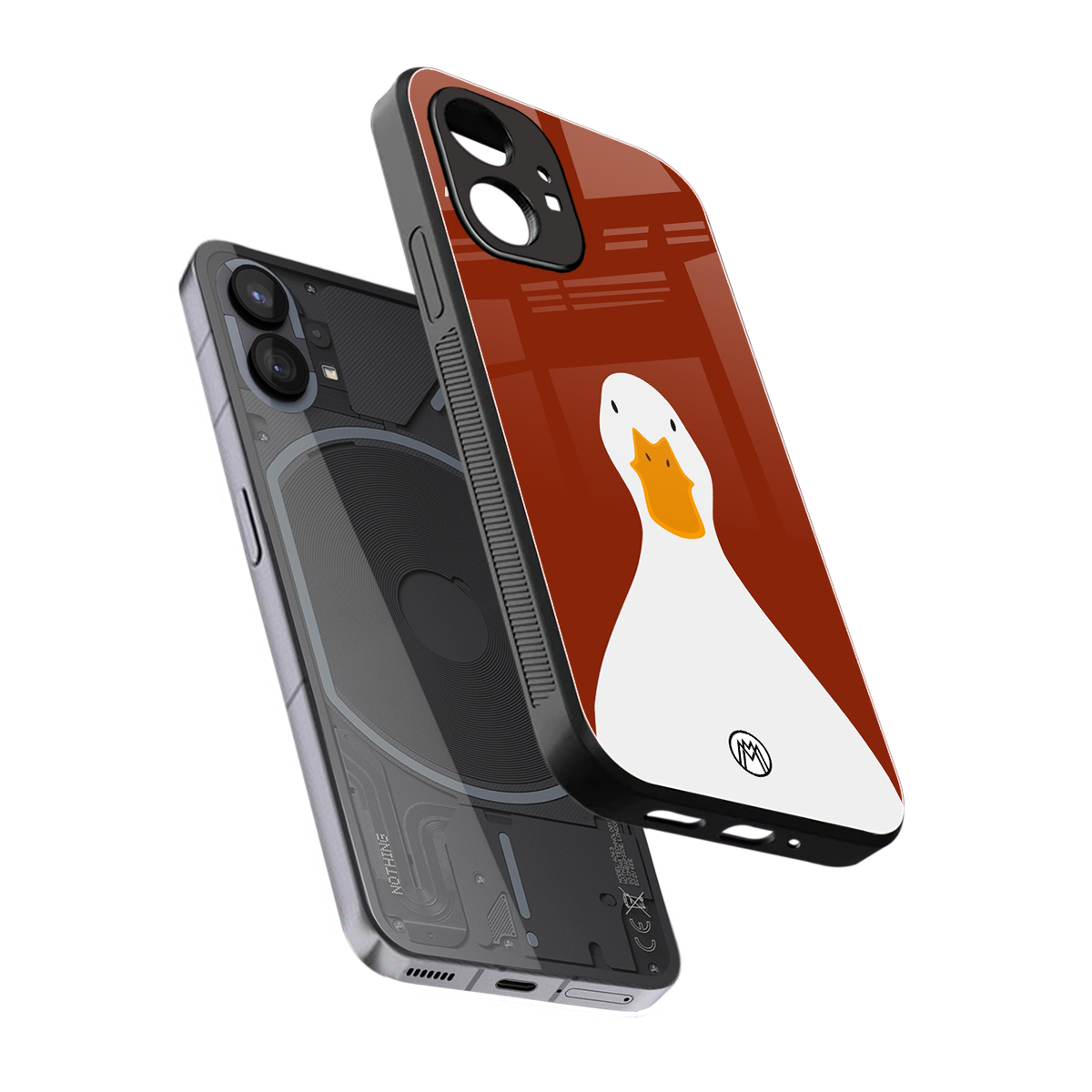 boring goose back phone cover | glass case for nothing phone 1