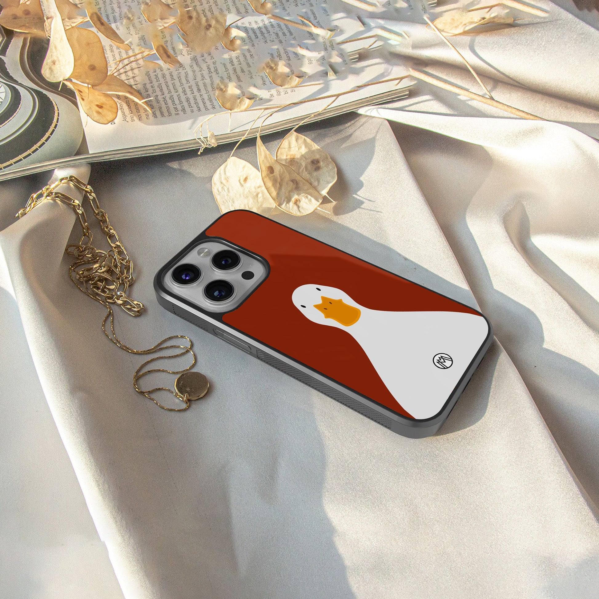 boring goose back phone cover | glass case for google pixel 9 pro