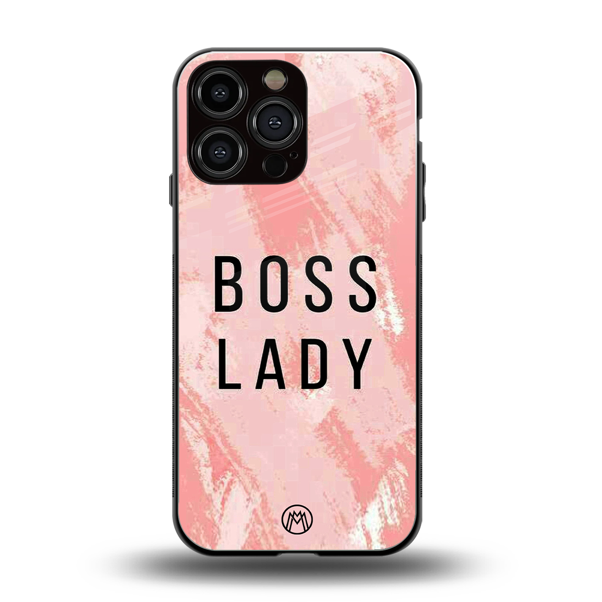 boss lady back phone cover | glass case for iphone 16 pro max