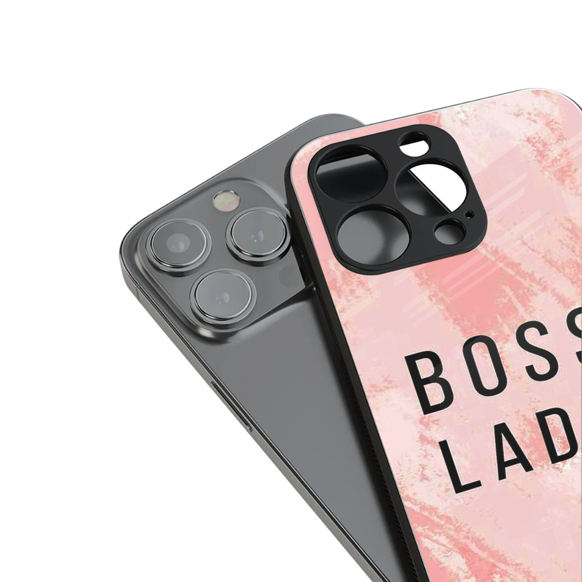 boss lady back phone cover | glass case for iphone 16 pro max