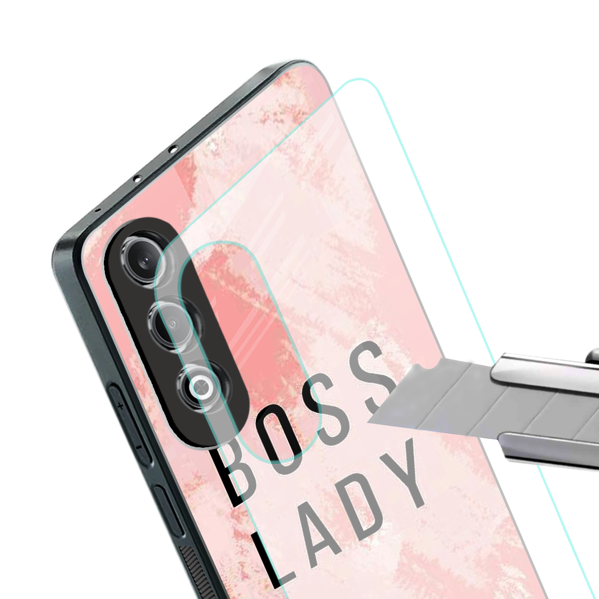 boss lady back phone cover | glass case for oneplus nord ce 4