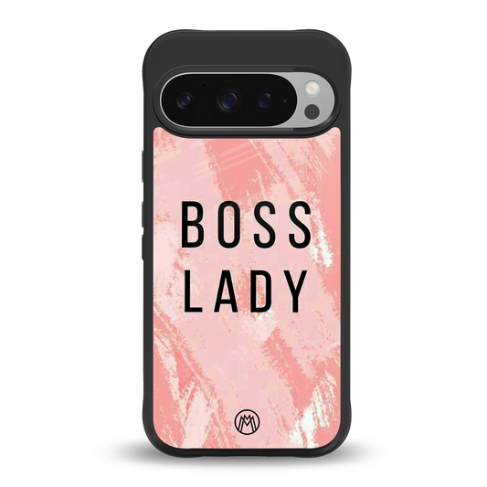 boss lady back phone cover | glass case for google pixel 9 pro