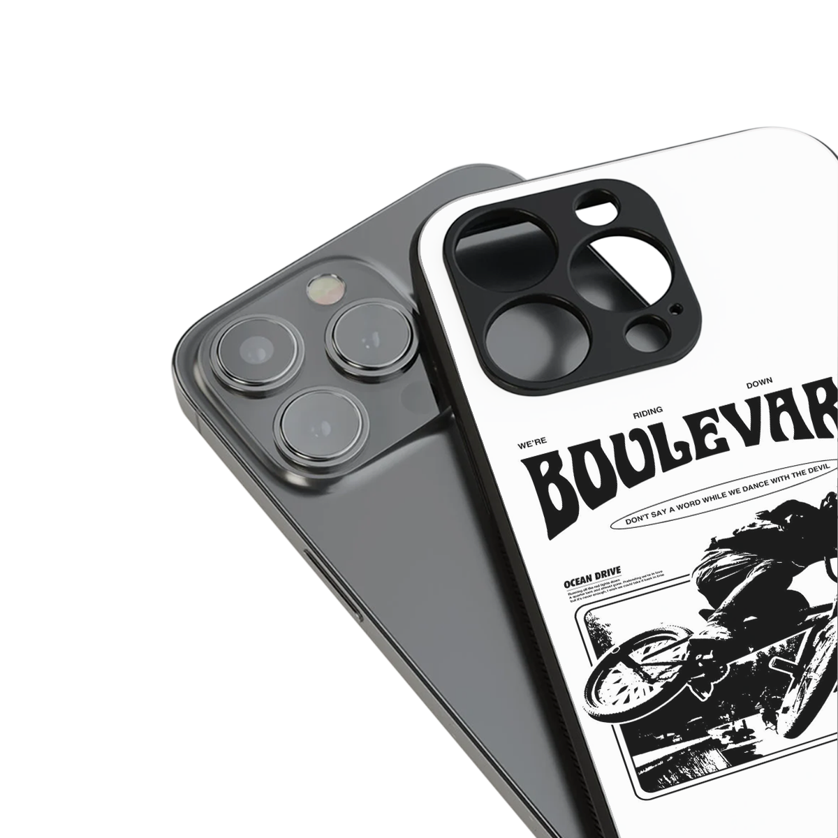 boulevard back phone cover | glass case for iphone 16 pro max