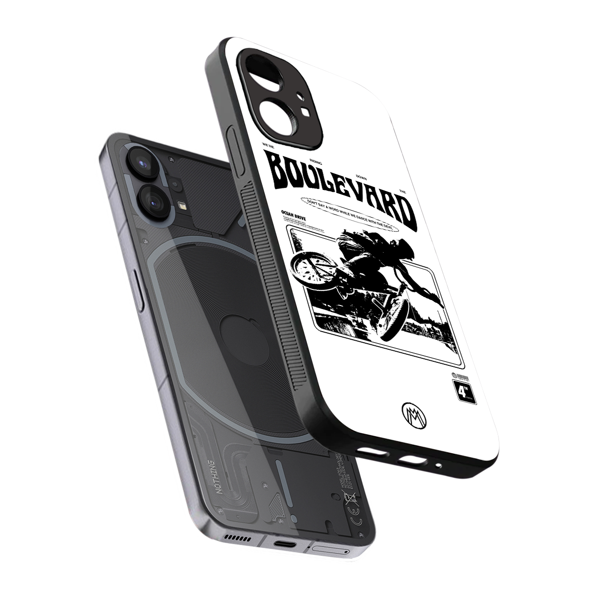boulevard back phone cover | glass case for nothing phone 1