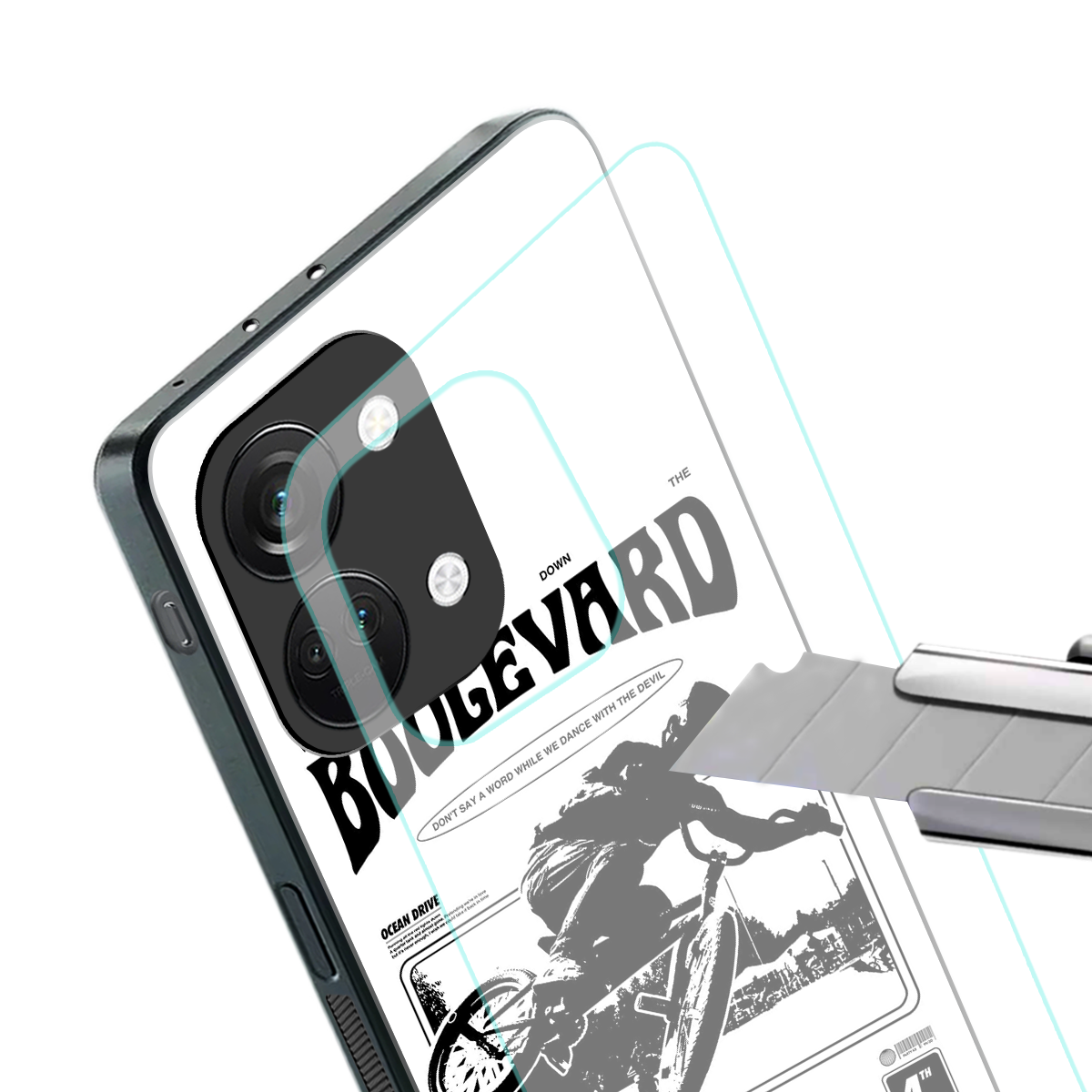 boulevard back phone cover | glass case for oneplus nord 3