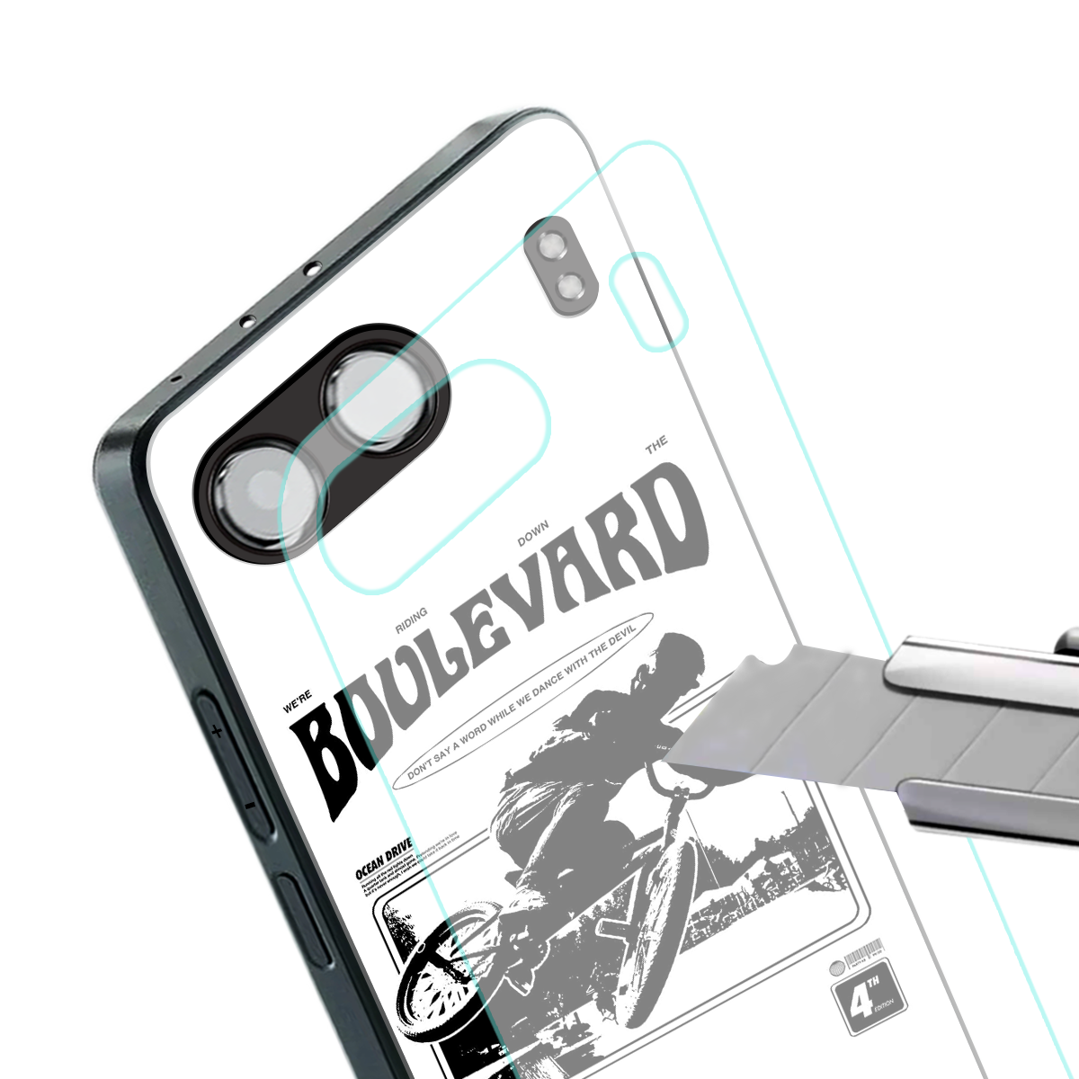 boulevard back phone cover | glass case for oneplus nord 4
