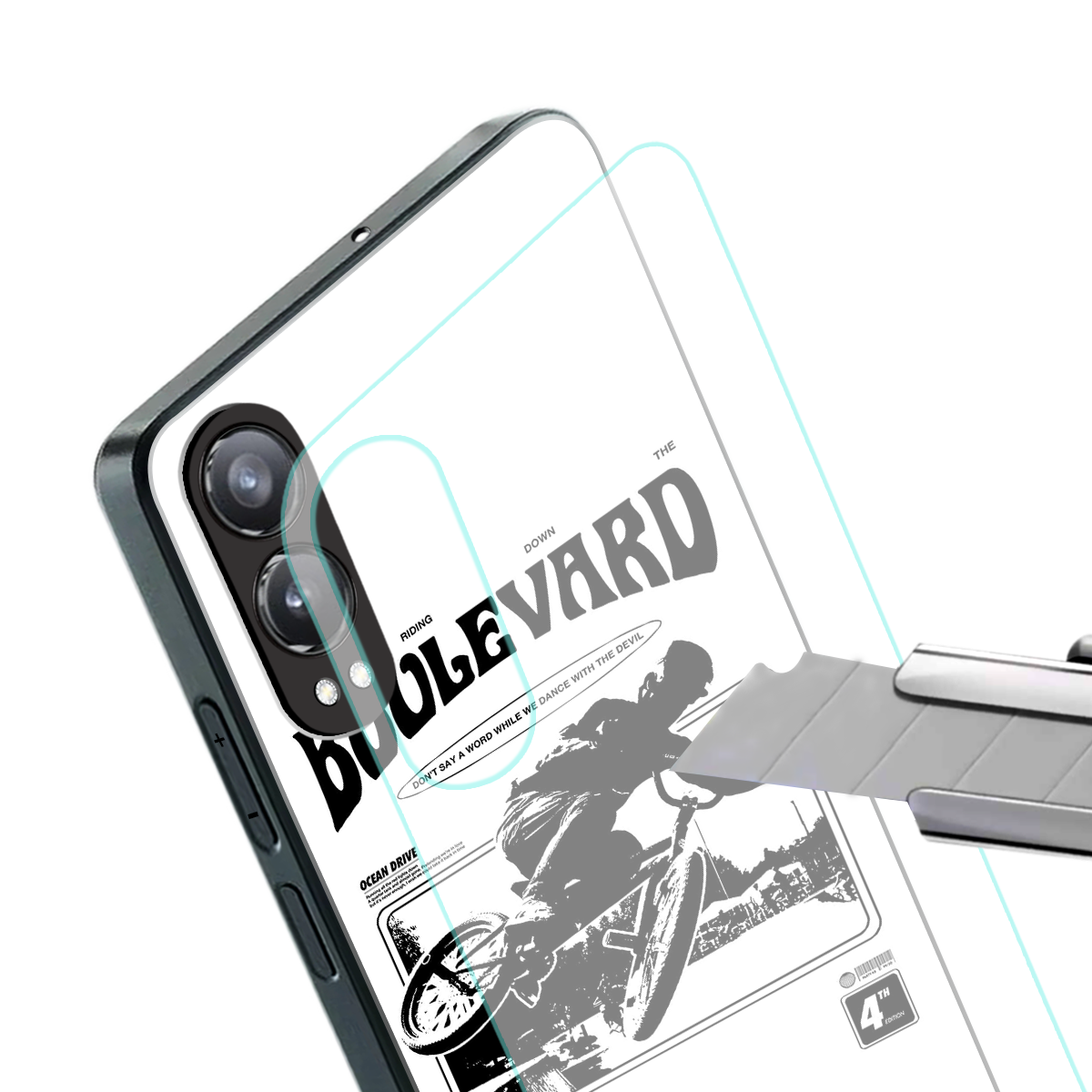 boulevard back phone cover | glass case for oneplus nord ce 4 lite