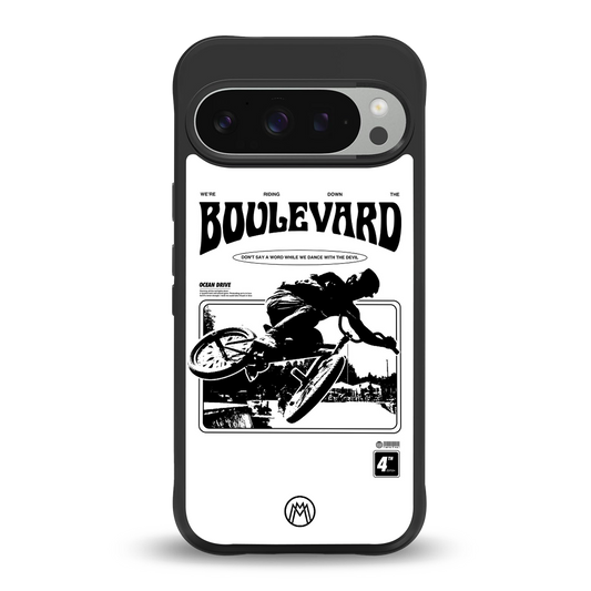 boulevard back phone cover | glass case for google pixel 9 pro