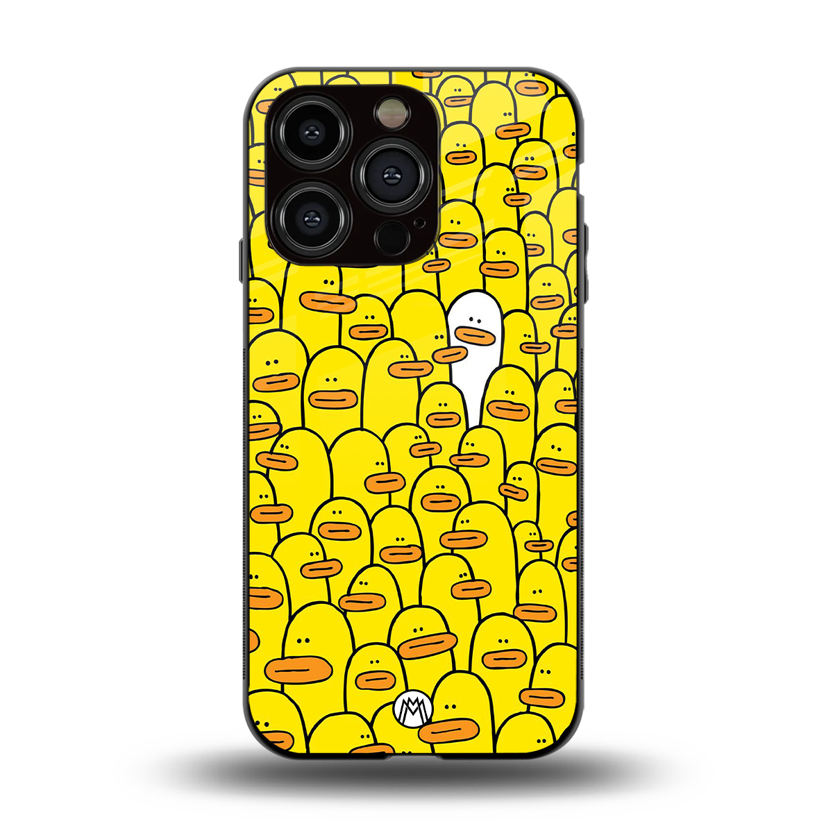 brian the duck back phone cover | glass case for iphone 14 pro