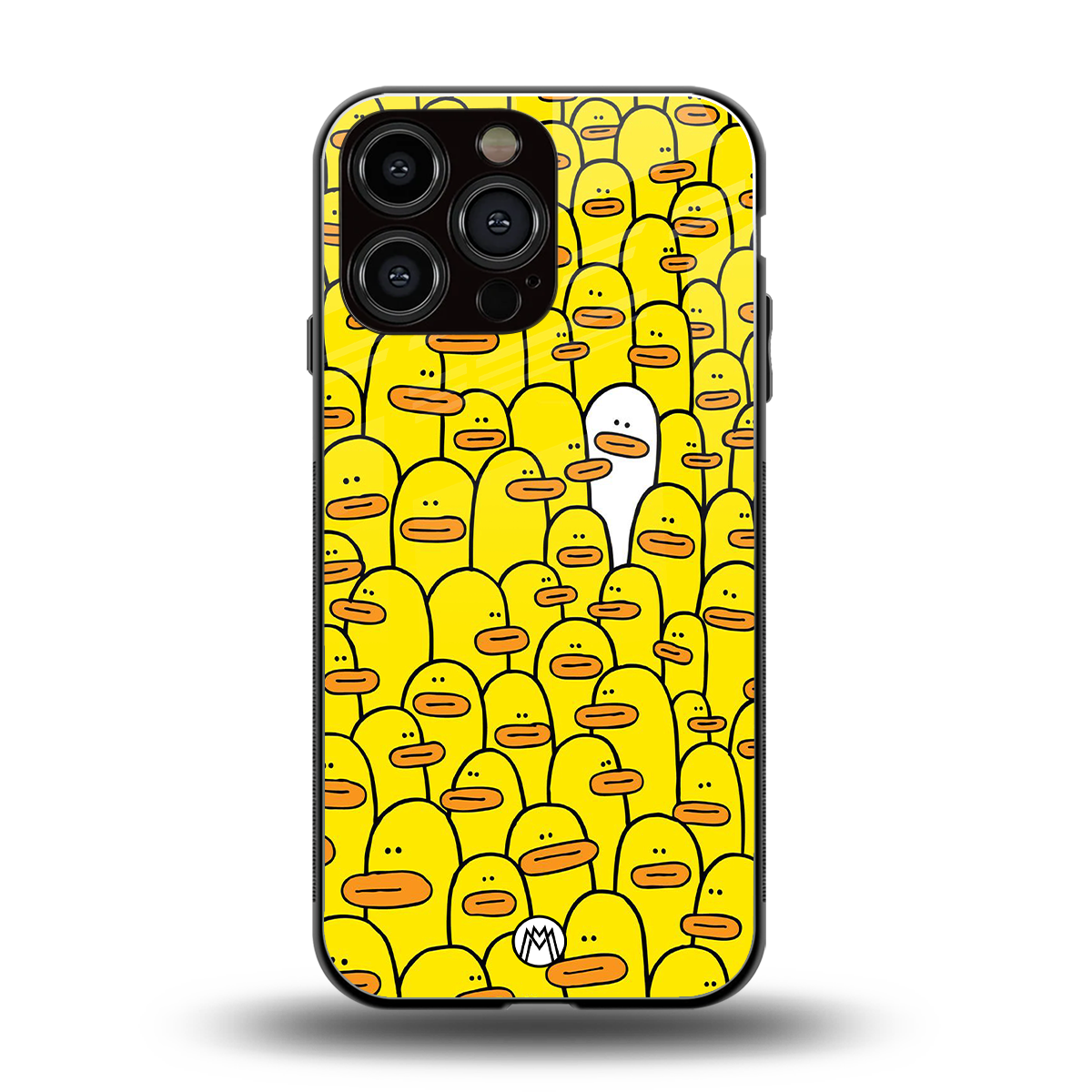 brian the duck back phone cover | glass case for iphone 16 pro max