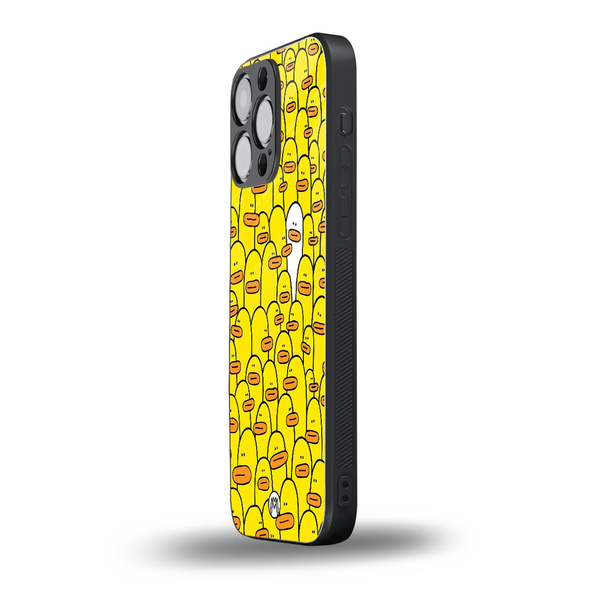 brian the duck back phone cover | glass case for iphone 16 pro max