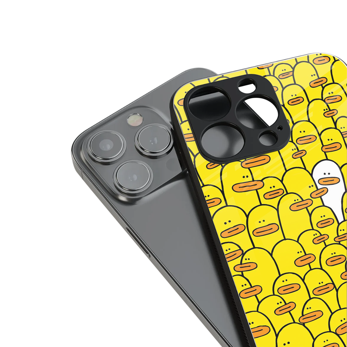 brian the duck back phone cover | glass case for iphone 16 pro max