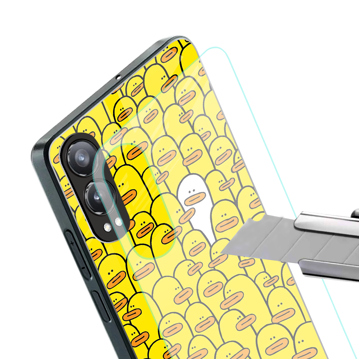 brian the duck back phone cover | glass case for oneplus nord ce 4 lite