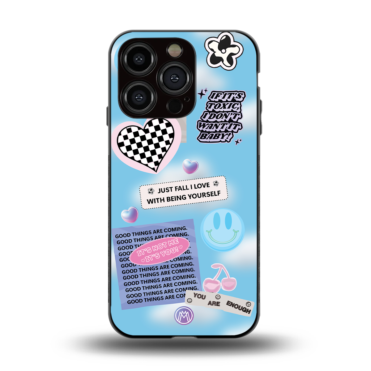 brightside back phone cover | glass case for iphone 14 pro