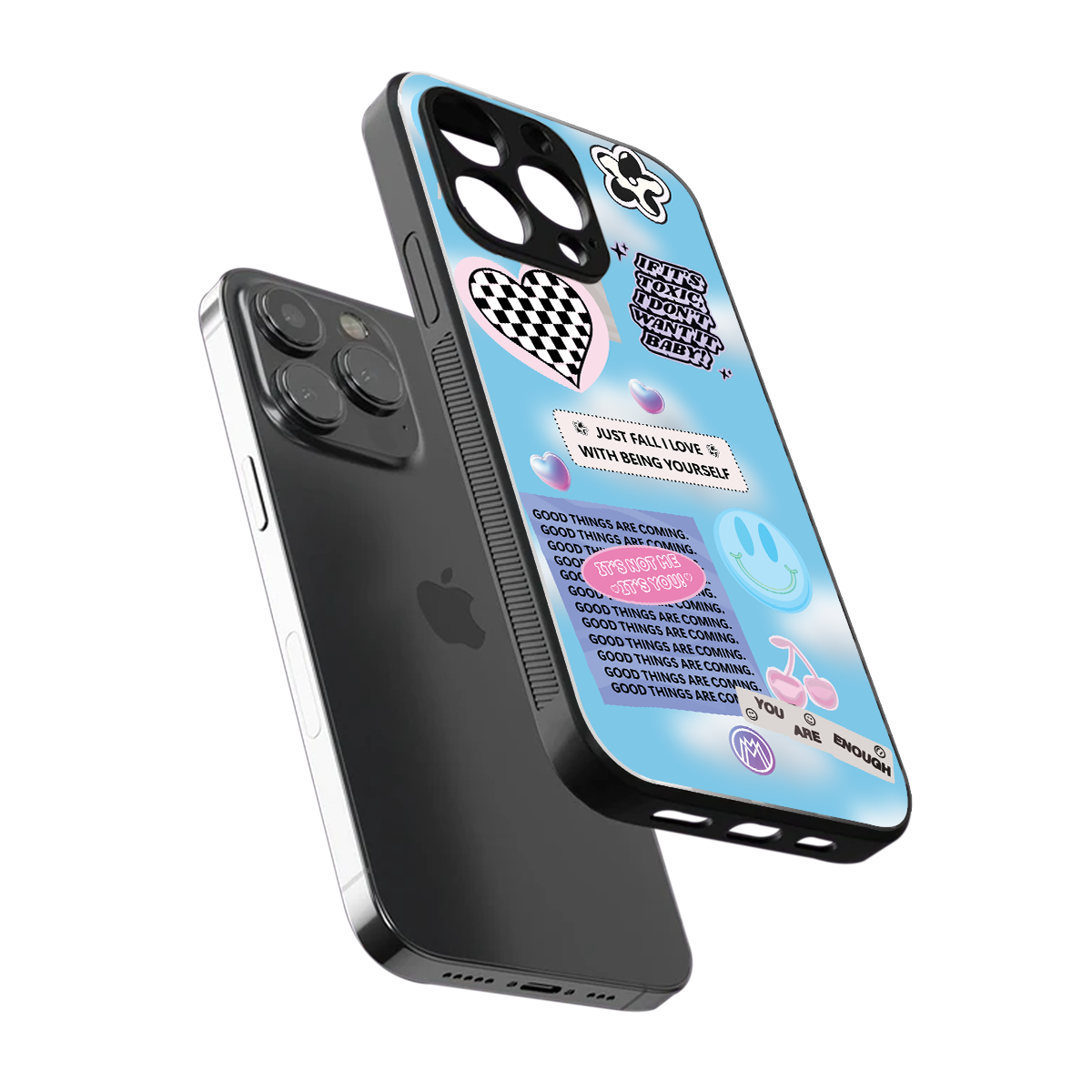 brightside back phone cover | glass case for iphone 14 pro