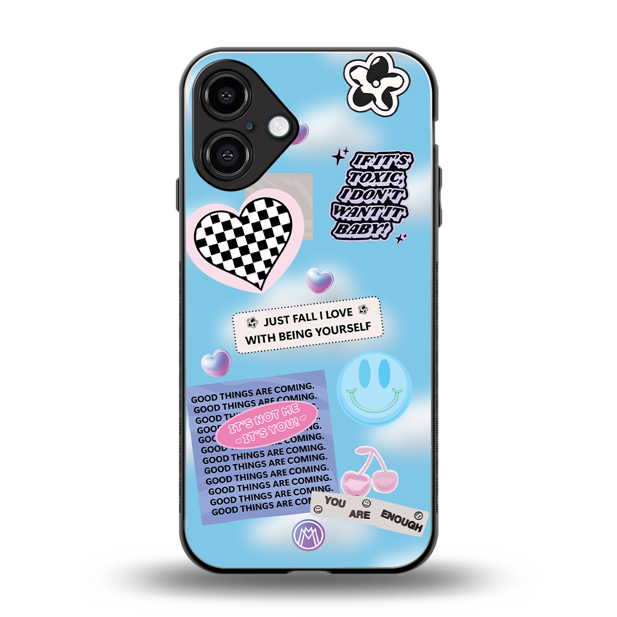 brightside back phone cover | glass case for iphone 16 plus