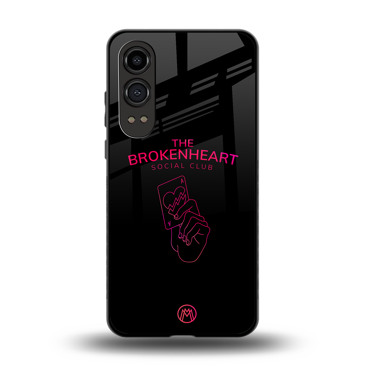 broken heart social club back phone cover | glass case for oneplus nord ce 4 lite