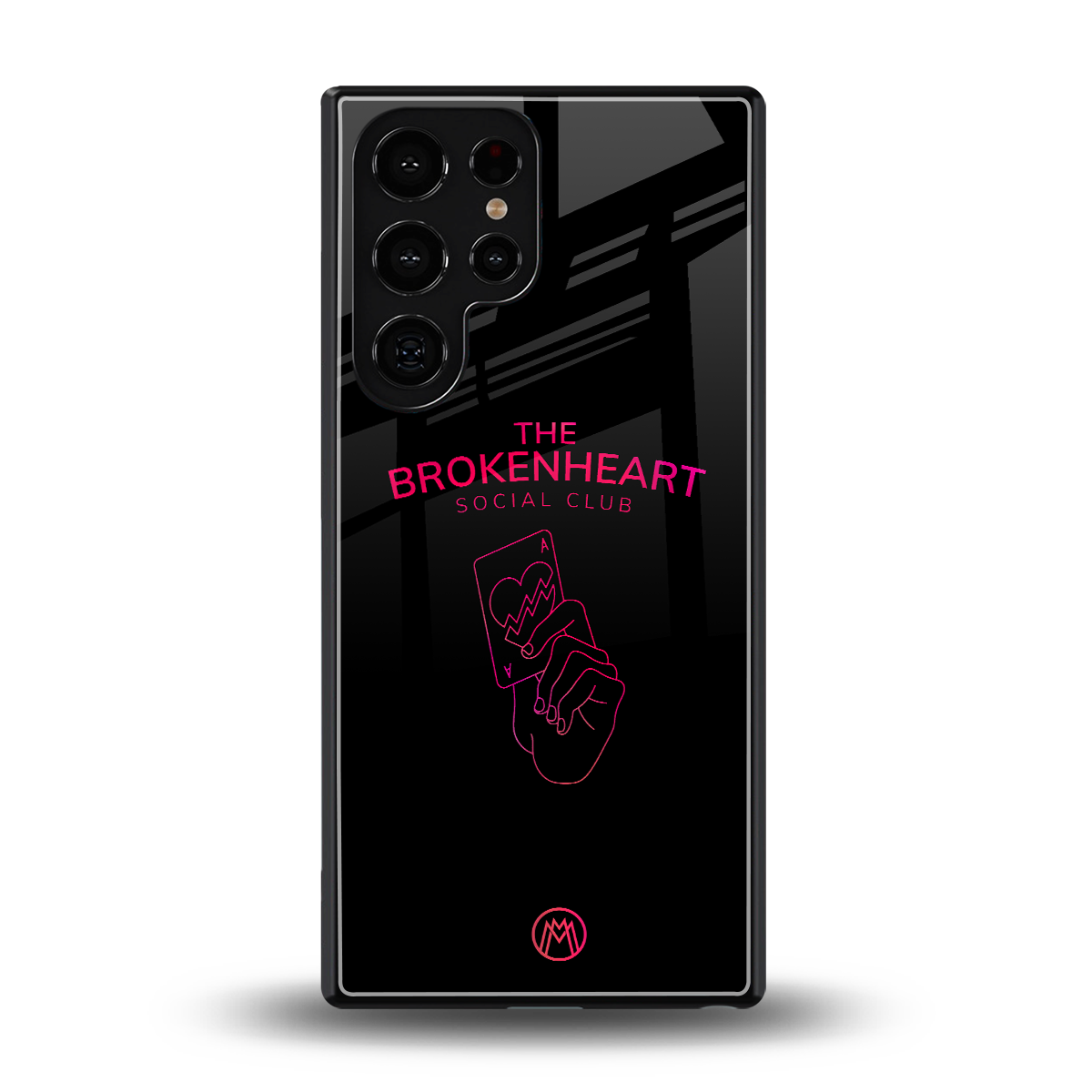 broken heart social club back phone cover | glass case for samsung galaxy s25 ultra