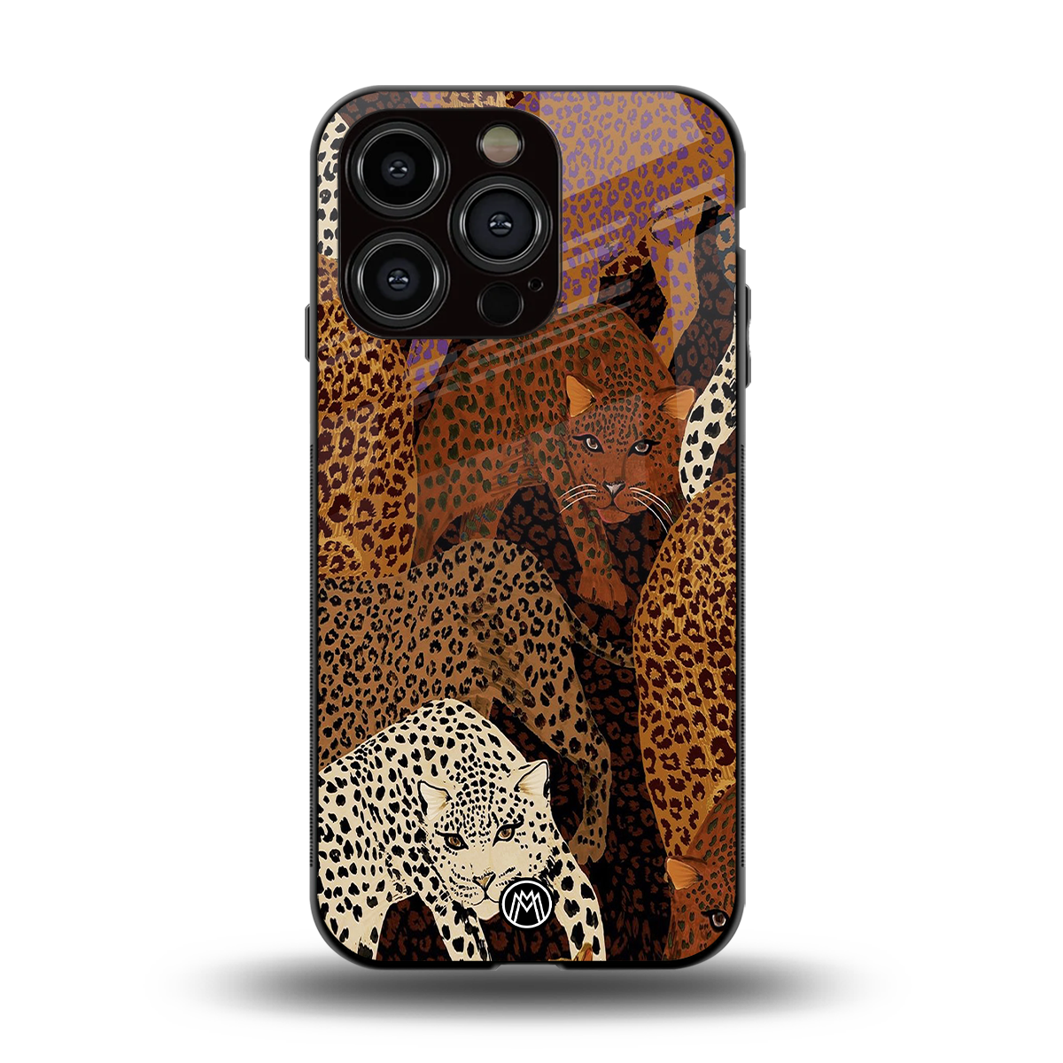 brown beasts back phone cover | glass case for iphone 14 pro