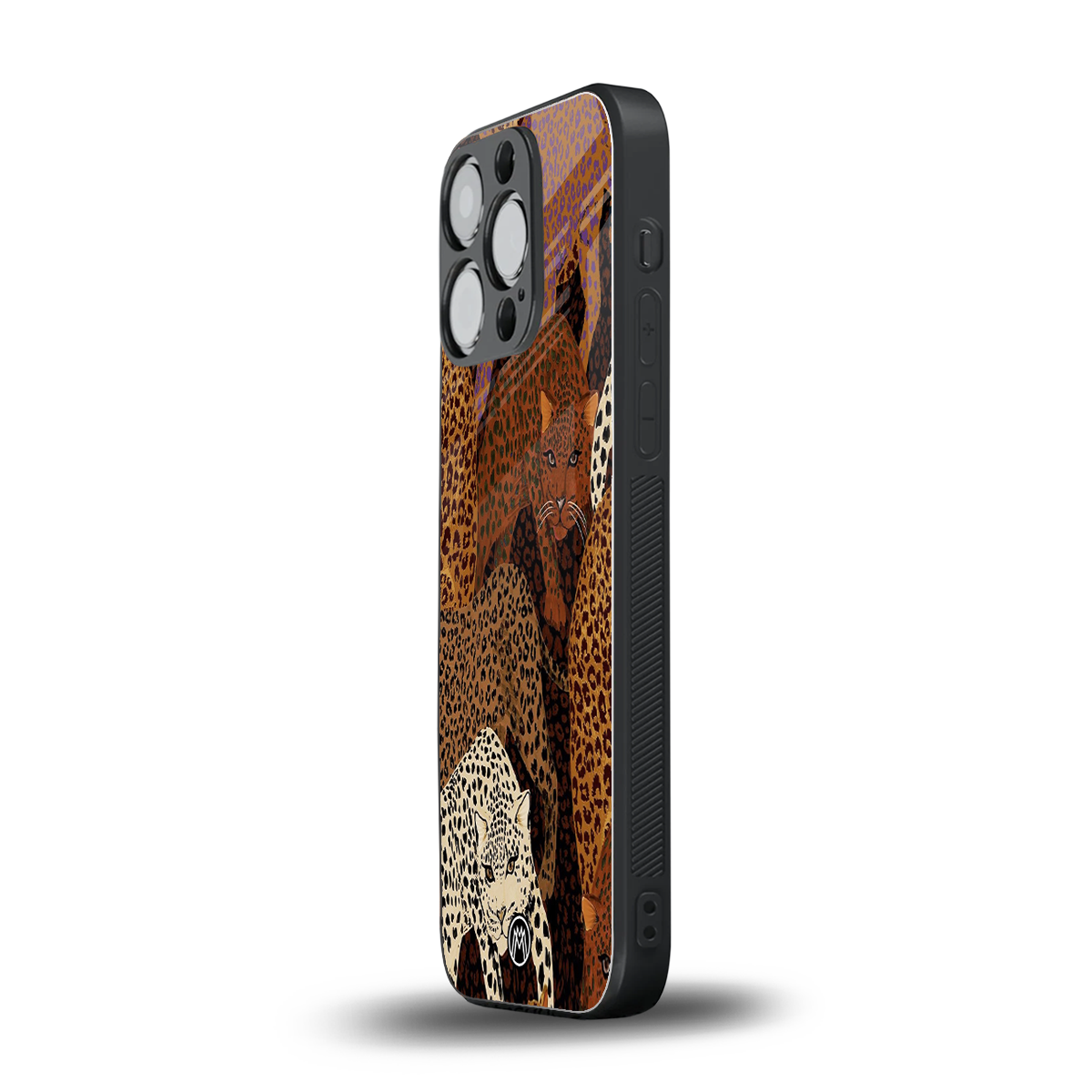 brown beasts back phone cover | glass case for iphone 14 pro