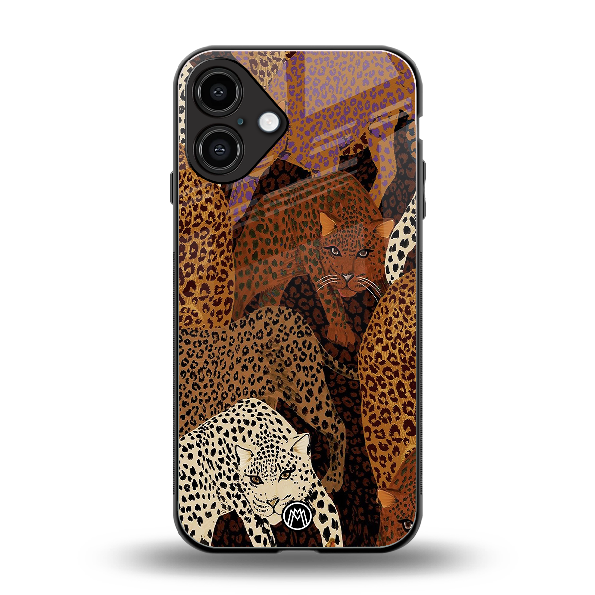 brown beasts back phone cover | glass case for iphone 16 plus
