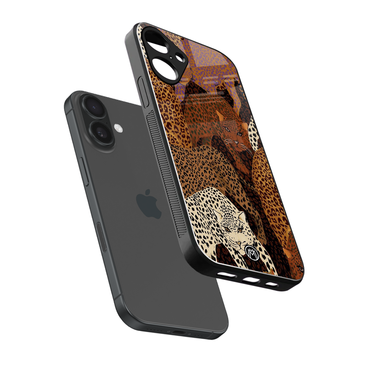 brown beasts back phone cover | glass case for iphone 16 plus