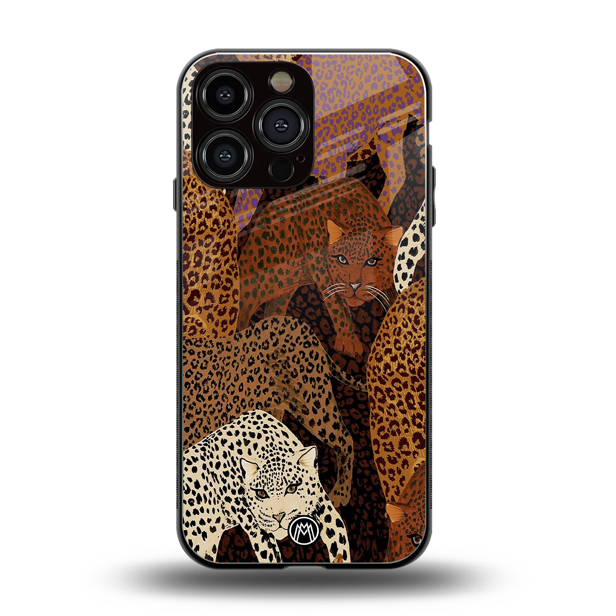 brown beasts back phone cover | glass case for iphone 16 pro max