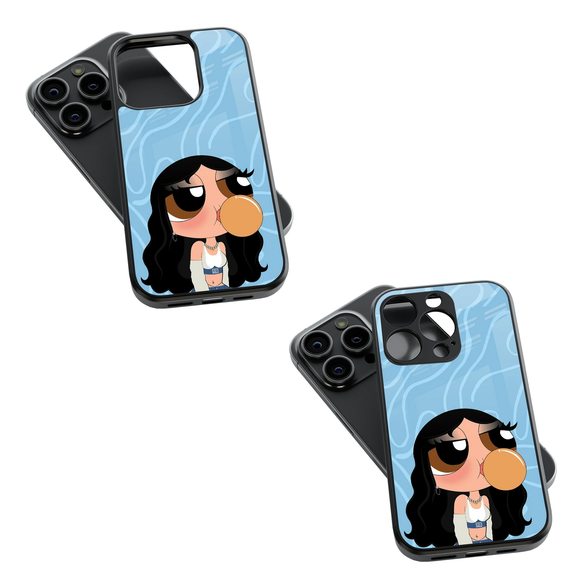 Trendy Glass Back Mobile Case for iPhone, Samsung, Redmi, OnePlus, Google Pixel, Motorola