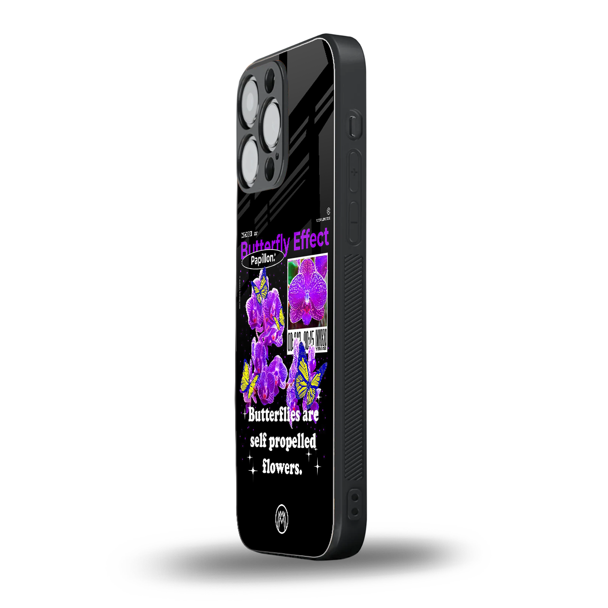 butterfly effect back phone cover | glass case for iphone 16 pro max