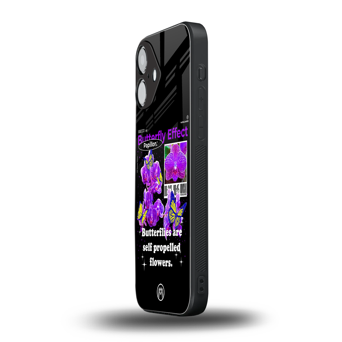 butterfly effect back phone cover | glass case for iphone 16