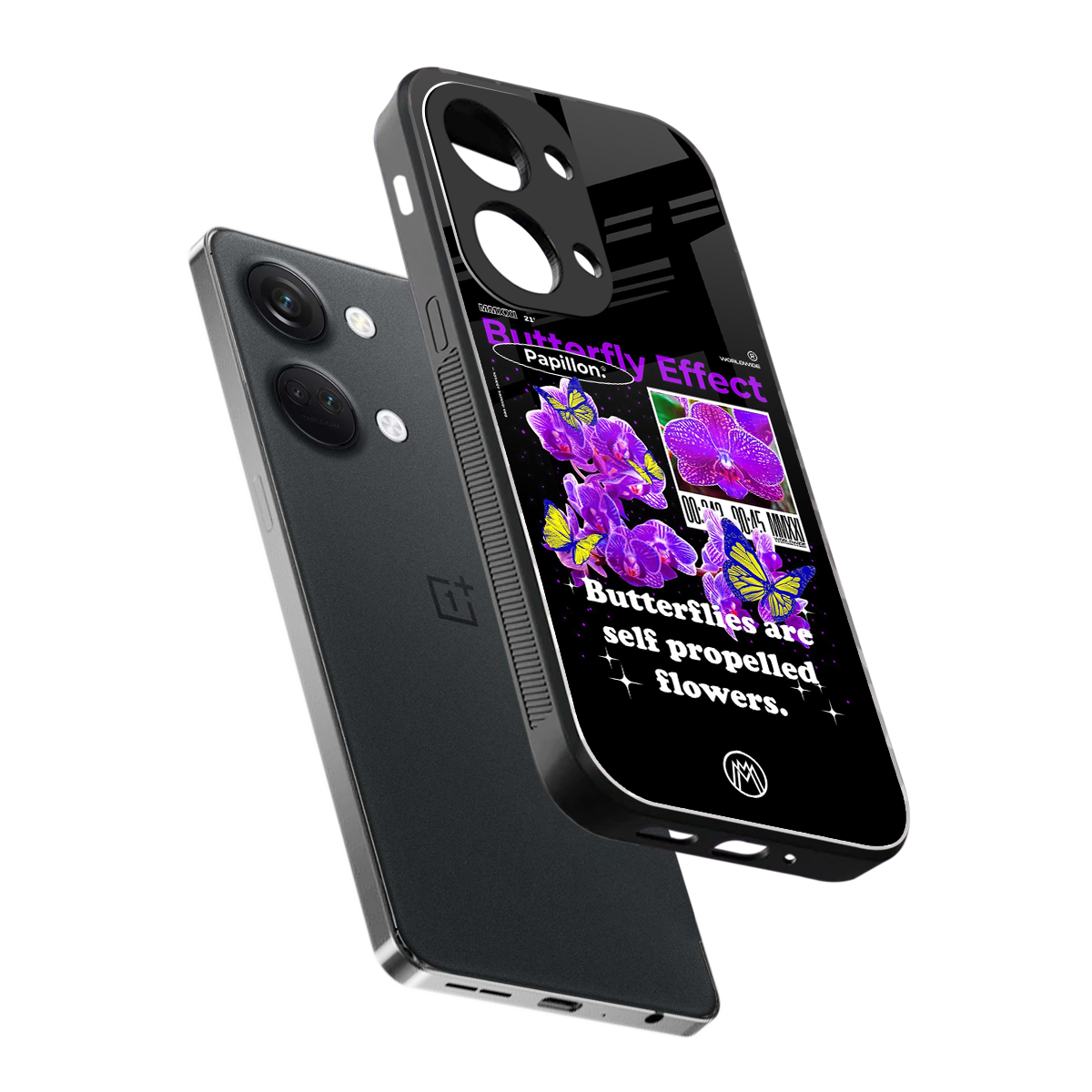 butterfly effect back phone cover | glass case for oneplus nord 3