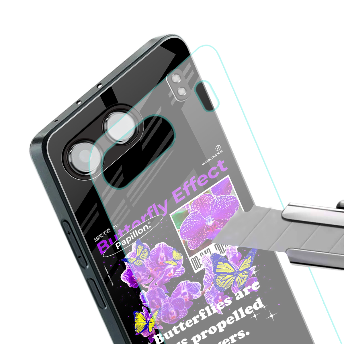 butterfly effect back phone cover | glass case for oneplus nord 4