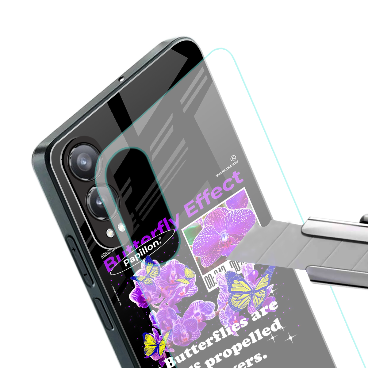 butterfly effect back phone cover | glass case for oneplus nord ce 4 lite