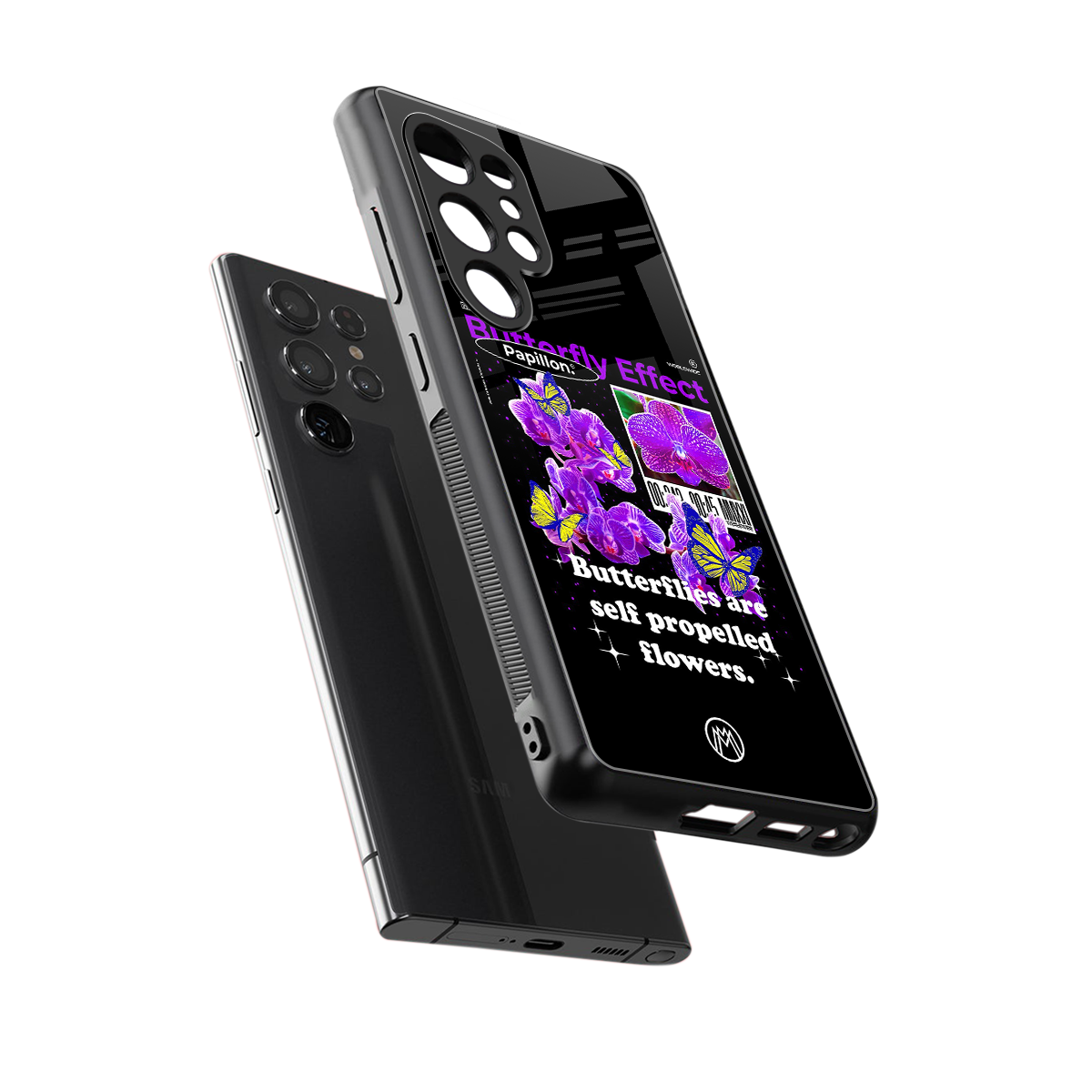 butterfly effect back phone cover | glass case for samsung galaxy s25 ultra